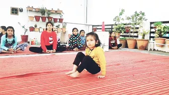 Artistic Yoga By Small Cute Girl