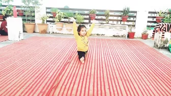 Artistic Yoga By Small Cute Girl