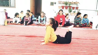 Artistic Yoga By Small Cute Girl