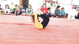 Artistic Yoga By Small Cute Girl