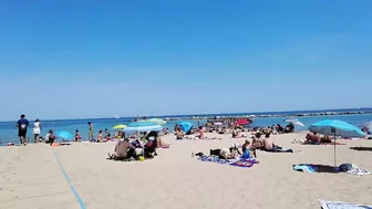 4K - Beach Walking - Barcelona Spain - Summer June 2022