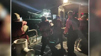 Coast Guard rescues 4 in sinking shrimp vessel south of Jamaica Beach