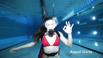 Bikini Girl Scuba Diving