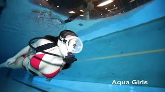 Bikini Girl Scuba Diving