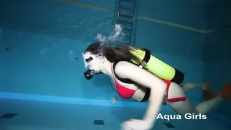 Bikini Girl Scuba Diving