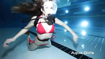 Bikini Girl Scuba Diving