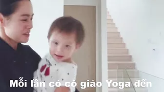 LISA Vui Mừng Khi Gặp Cô Giáo Yoga Rồi Cùng Ú Biểu Diễn Màn Yoga Độc Lạ Cho Ngoại Xem..[LEON LISA]