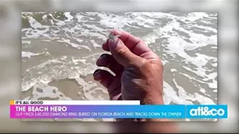 Hero Finds $40,000 Engagement Ring Buried on the Beach