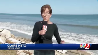 Erosion unearths mysterious object on beach in Daytona Beach Shores