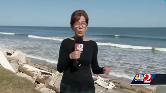 Erosion unearths mysterious object on beach in Daytona Beach Shores