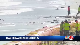 Erosion unearths mysterious object on beach in Daytona Beach Shores