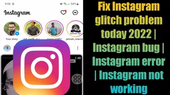 Fix Instagram glitch problem today 2022 | Instagram bug | Instagram error | Instagram not working