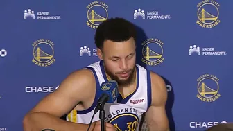 Steph Curry Responds to the ref's Travel Call late in the Fourth, Postgame Interview