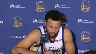 Steph Curry Responds to the ref's Travel Call late in the Fourth, Postgame Interview