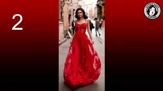 Models in red dresses vol.2 - with bonus video