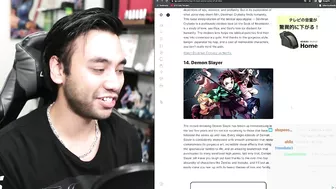 Gigguk's reaction on putting Demon Slayer in top 14 Anime of all time by IGN ????