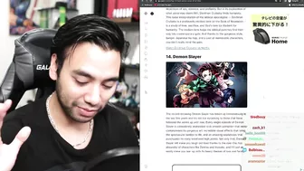 Gigguk's reaction on putting Demon Slayer in top 14 Anime of all time by IGN ????