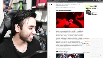 Gigguk's reaction on putting Demon Slayer in top 14 Anime of all time by IGN ????