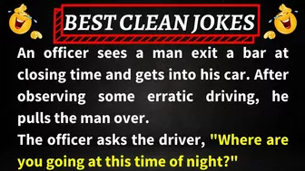 ????An Officer Sees A Man Exit A Bar - BEST CLEAN JOKES | Funny Daily Jokes