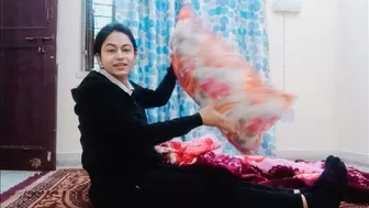 Stretching in Blanket