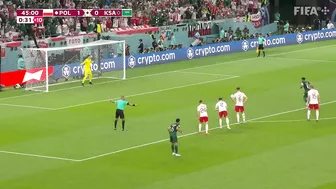 Lewandowski gets his goal! | Poland v Saudi Arabia | FIFA World Cup Qatar 2022