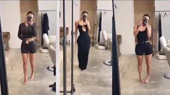 Kim Kardashian Models Her New Skims Pyjama Dress & More