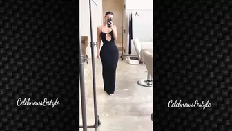 Kim Kardashian Models Her New Skims Pyjama Dress & More