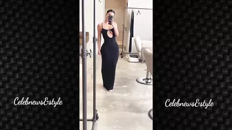 Kim Kardashian Models Her New Skims Pyjama Dress & More