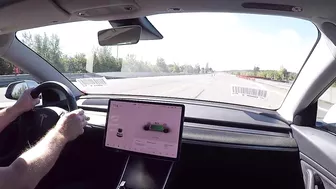 2020 Tesla Model 3 LR with Acceleration Boost vs Camaro V8, 1/4 and 1/4 mile