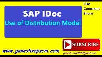 Use of Distribution Model in SAP || Transaction Code BD64 || SAP IDocs || SAP Interface || ERP