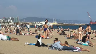 Barcelona summer beach tour, beach Sant Miquel