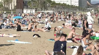 Barcelona summer beach tour, beach Sant Miquel