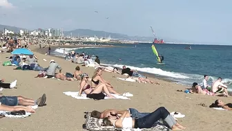 Barcelona summer beach tour, beach Sant Miquel