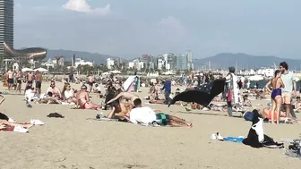 Barcelona summer beach tour, beach Sant Miquel