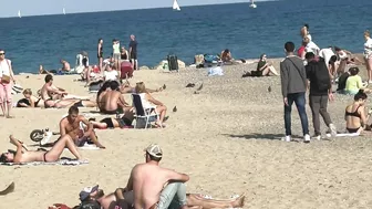 Barcelona summer beach tour, beach Sant Miquel