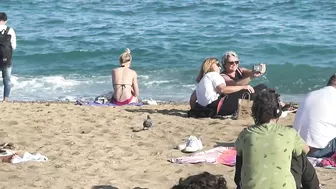 Barcelona summer beach tour, beach Sant Miquel