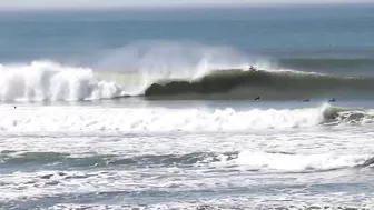 Overhead & offshore peaks return to Ocean Beach, SF on October 16, 2021