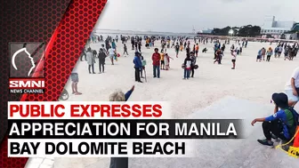 Public expresses appreciation for Manila Bay dolomite beach