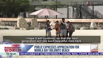 Public expresses appreciation for Manila Bay dolomite beach