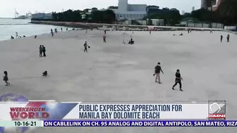 Public expresses appreciation for Manila Bay dolomite beach