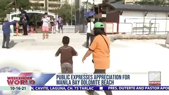 Public expresses appreciation for Manila Bay dolomite beach