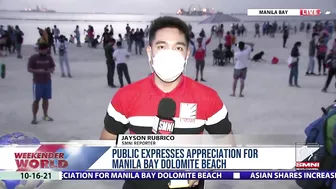 Public expresses appreciation for Manila Bay dolomite beach