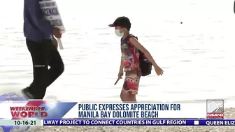 Public expresses appreciation for Manila Bay dolomite beach