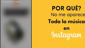 ???? Por que no puedo poner música en Instagram ?