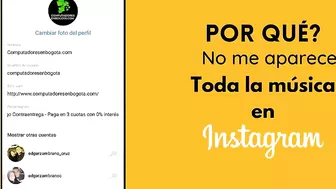 ???? Por que no puedo poner música en Instagram ?