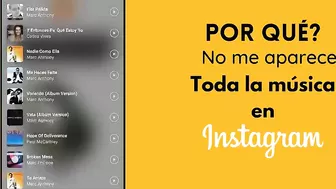 ???? Por que no puedo poner música en Instagram ?