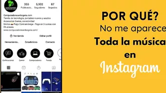 ???? Por que no puedo poner música en Instagram ?