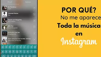 ???? Por que no puedo poner música en Instagram ?