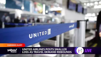 United posts smaller loss than anticipated as travel demand picks up