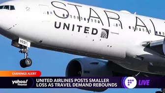 United posts smaller loss than anticipated as travel demand picks up